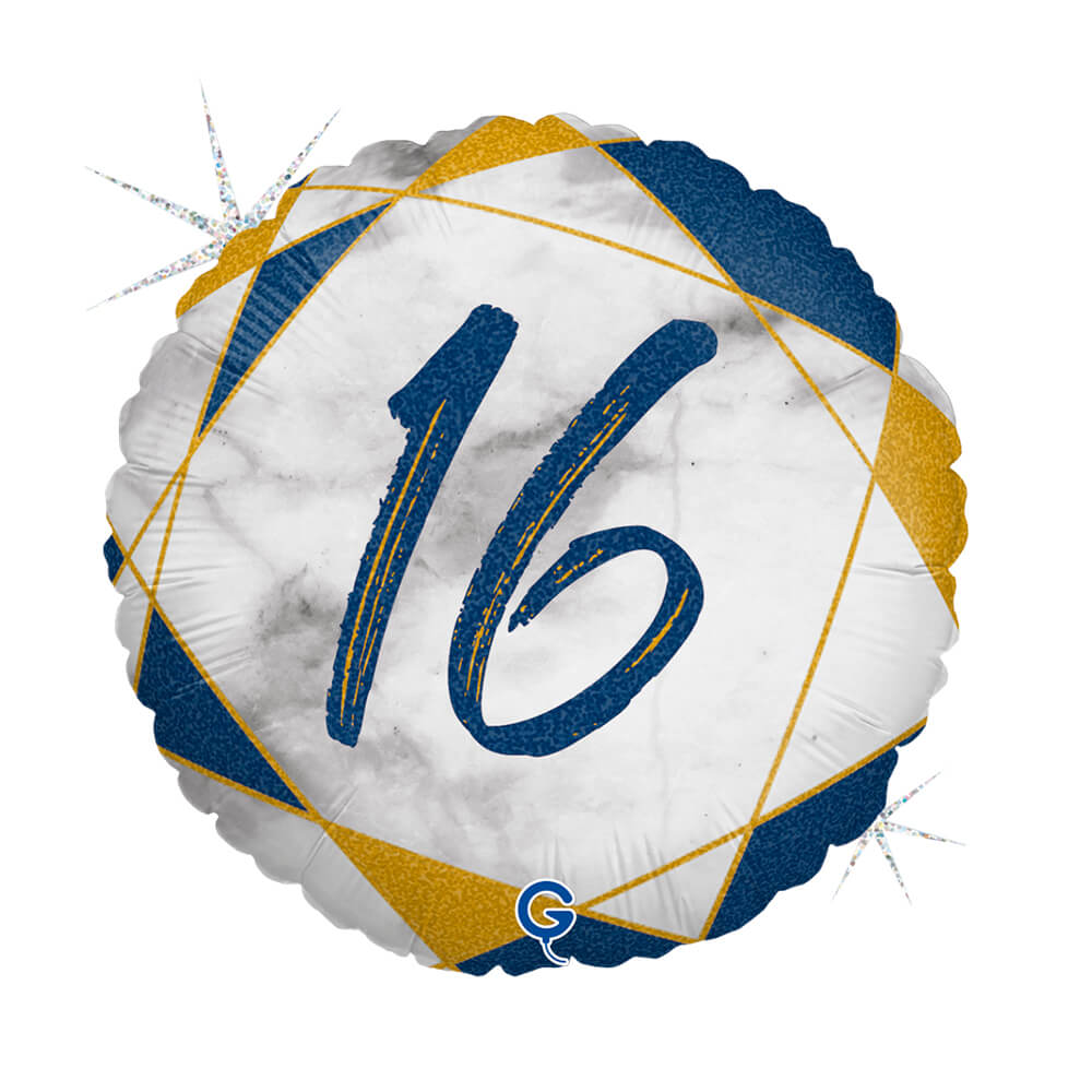 R18 Marble Mate 16 Blauw