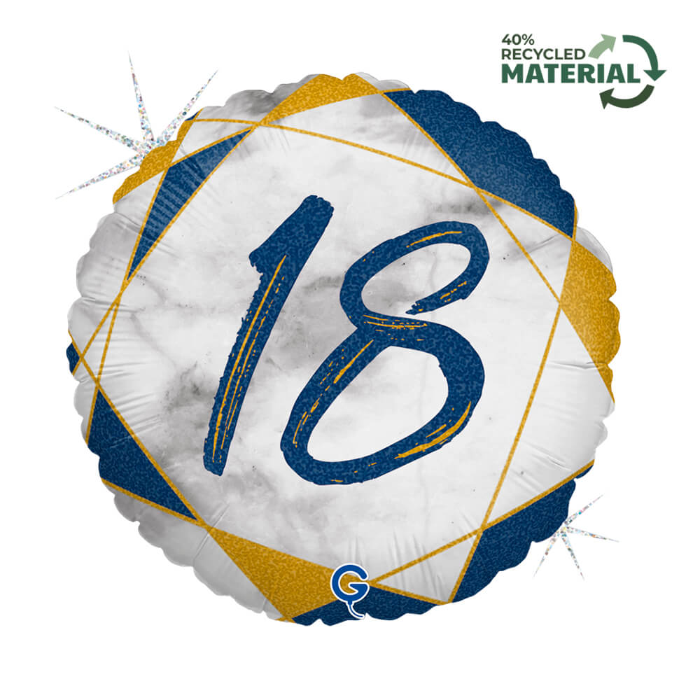 R18 Marble Mate 18 Blauw