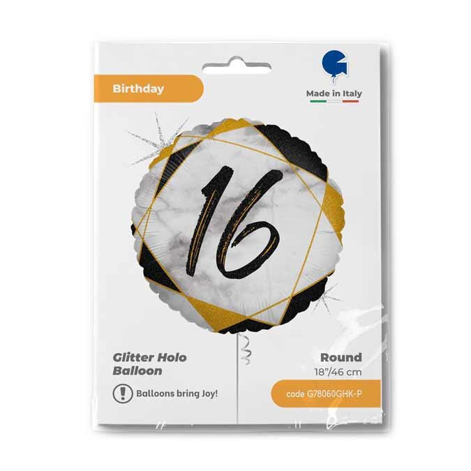 R18 Marble Mate 16 Zwart