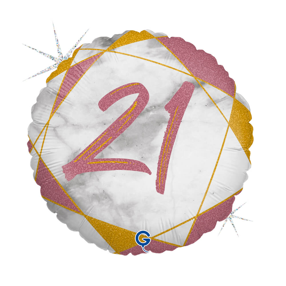 R18 Marble Mate 21 Rosé Goud