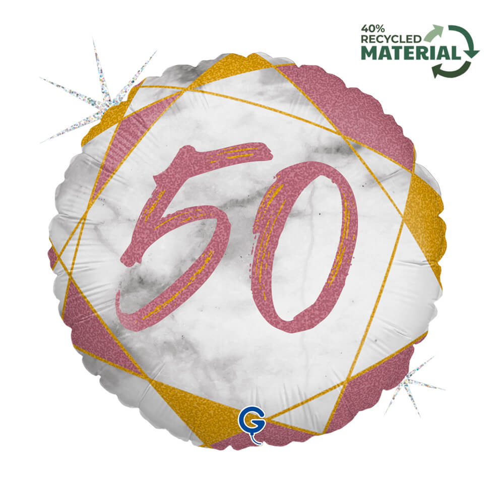 R18 Marble Mate 50 Rosé Goud