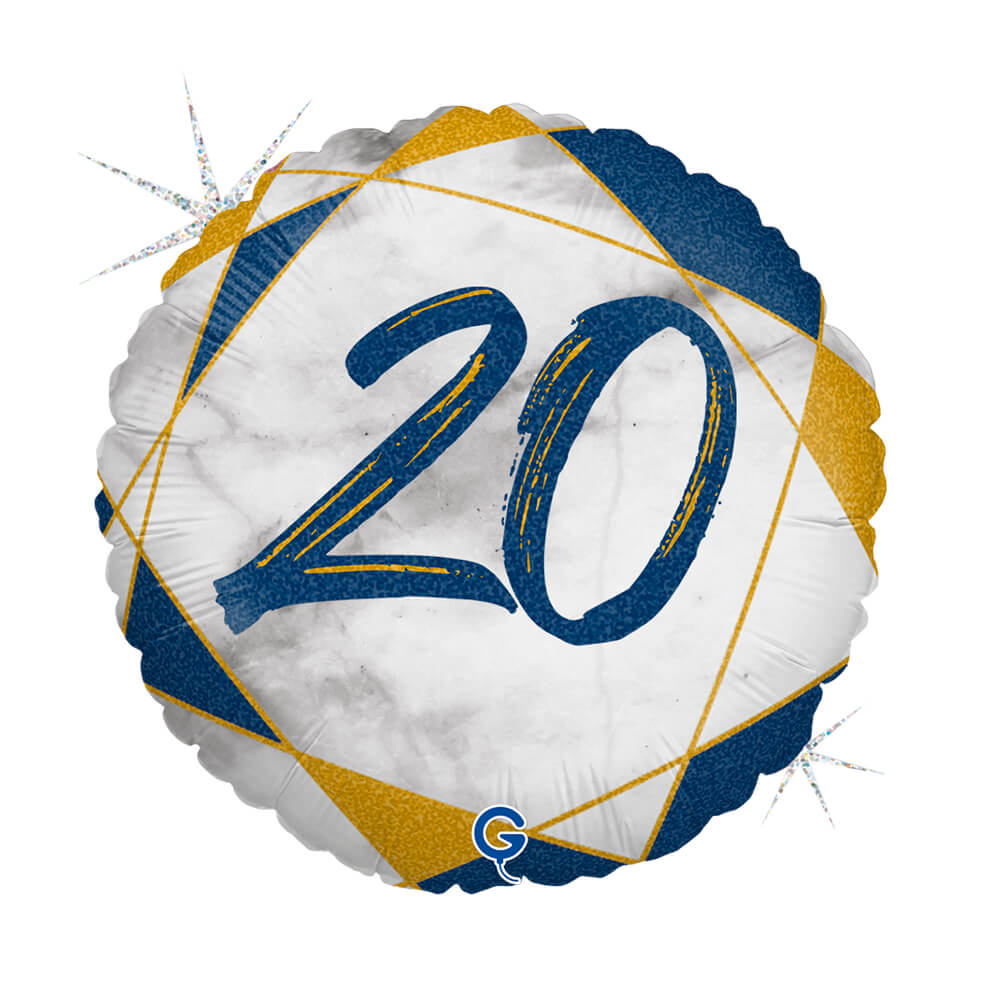 R18 Marble Mate 20 Blauw