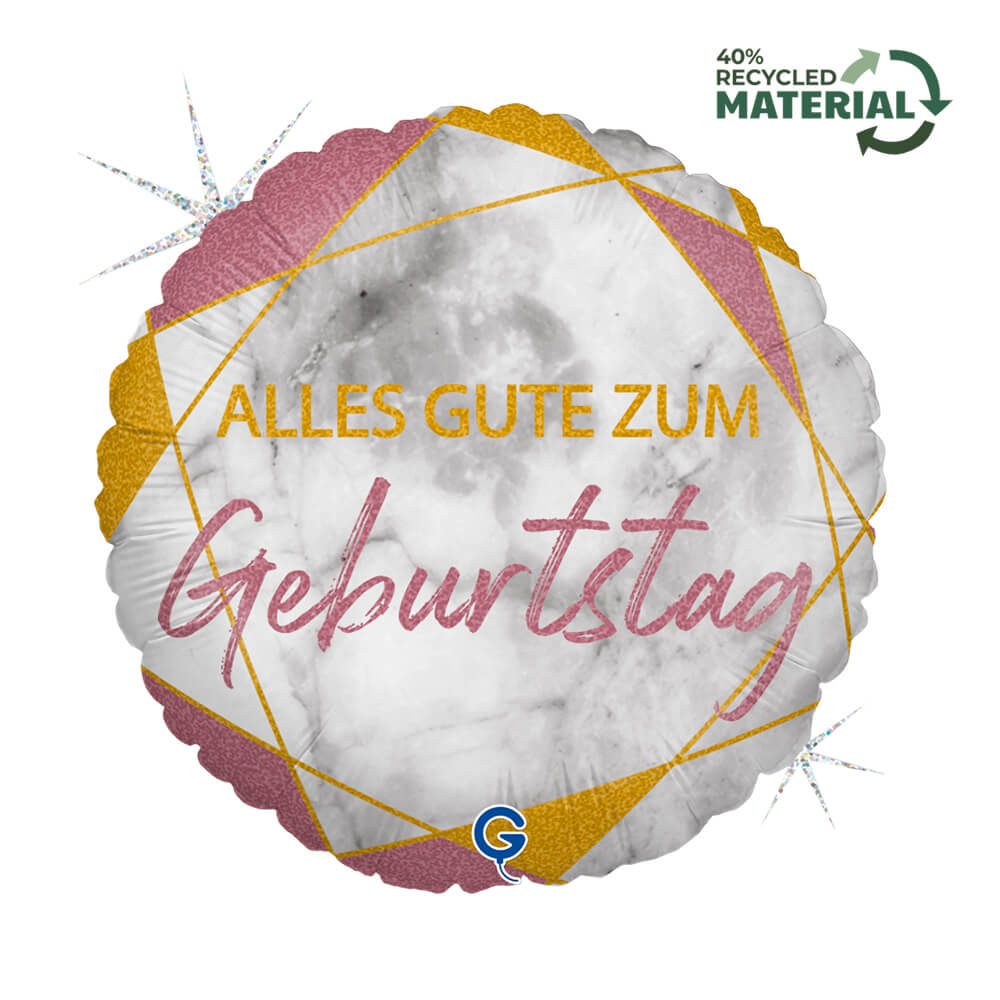 R18 Marble Mate Geburtstag Rosé Goud