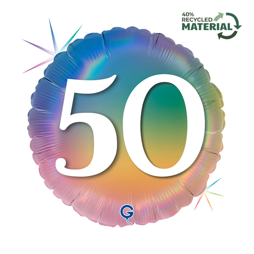 R18 Happy 50 Colourful Regenboog