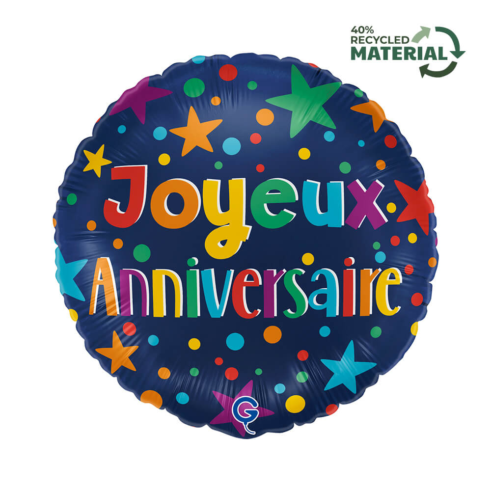 R18 Joyeux Anniv Bleu Marine