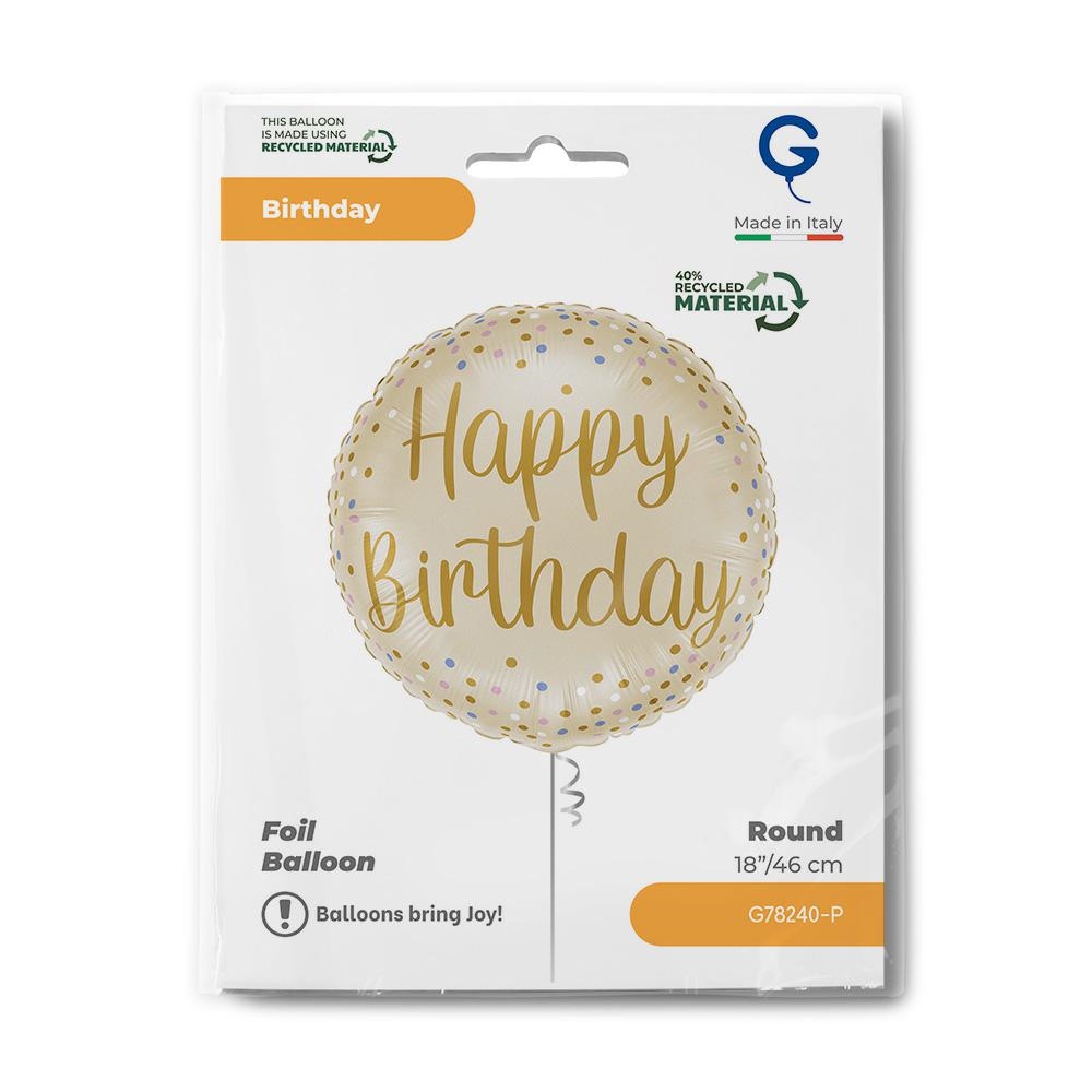 Happy Birthday Rond 45cm