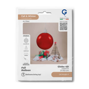Christmas Ball Red 4D