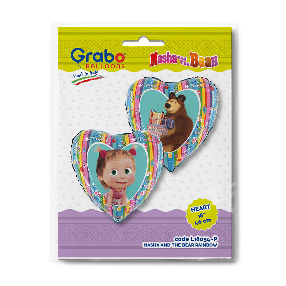 H18 Masha and The Bear Regenboog