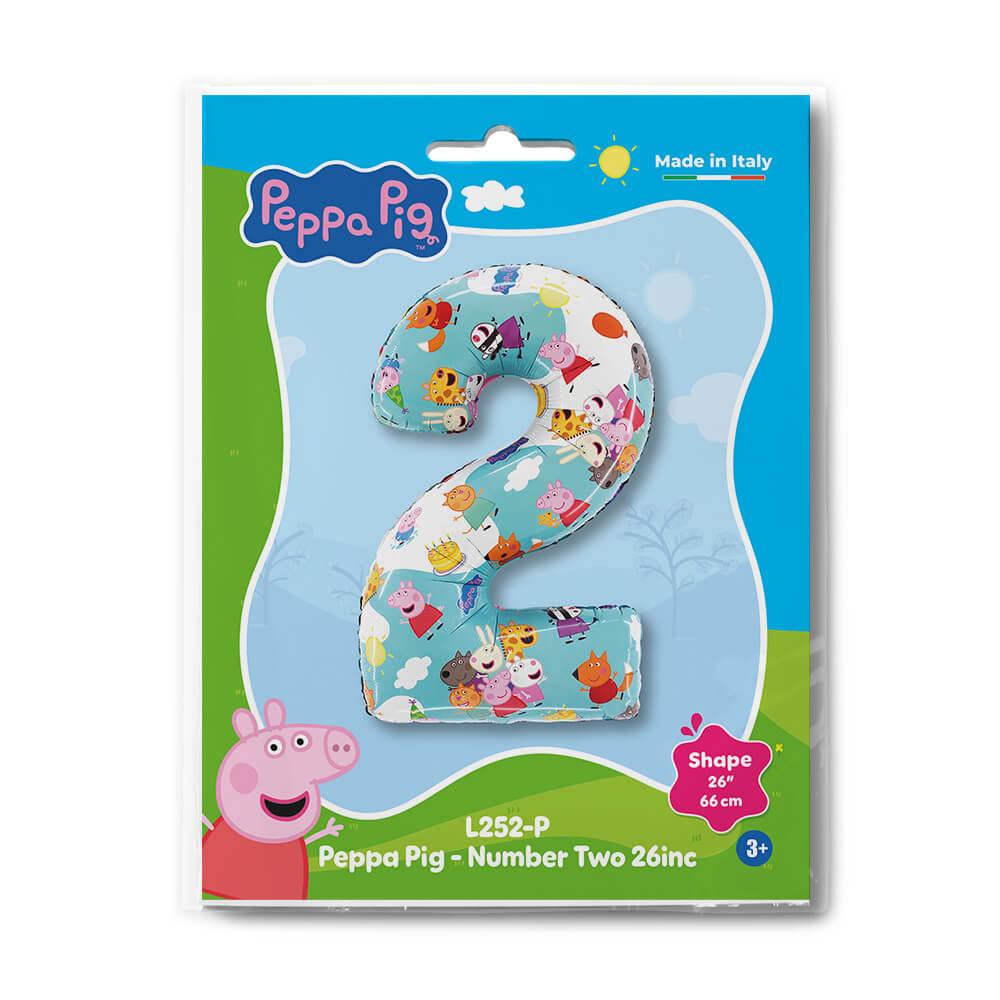Peppa Pig - Cijfer Two 66cm - Afbeelding 2
