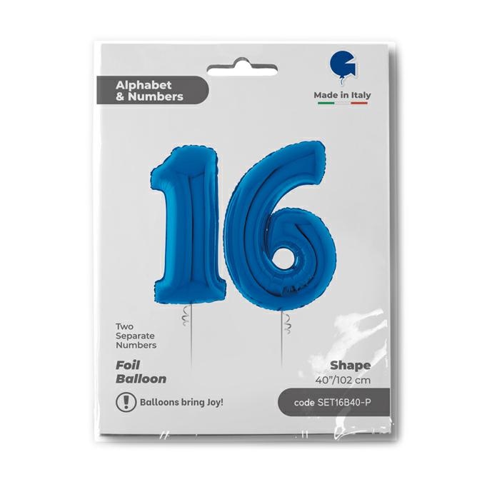 Set n. 16 Blauw 102cm