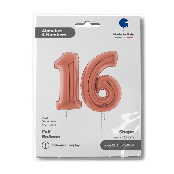 Set n. 16 Rosé Goud 102cm