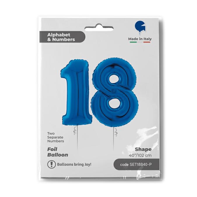 Set n. 18 Blauw 102cm