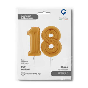 Set n. 18 Gold 40inc