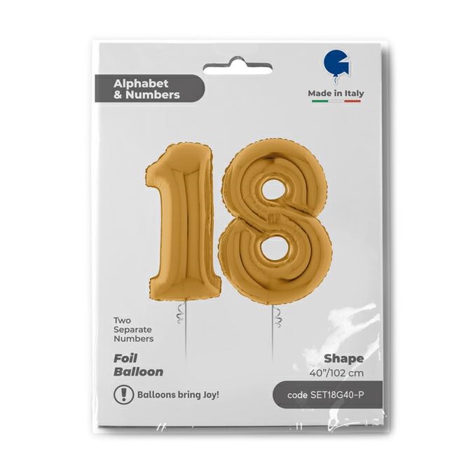 Set n. 18 Goud 102cm