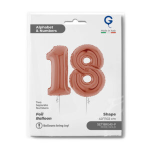 Set n. 18 Rose Gold 40inc