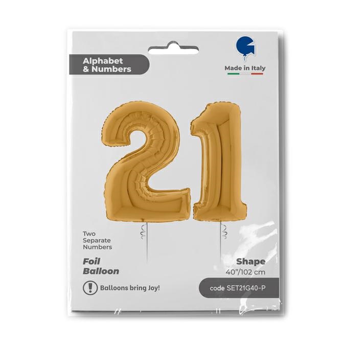 Set n. 21 Goud 102cm