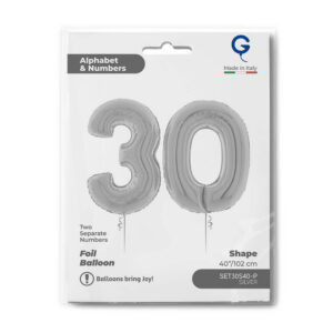 Set n. 30 Silver 40inc