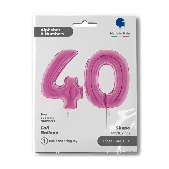 Set n. 40 Fuxia 102cm