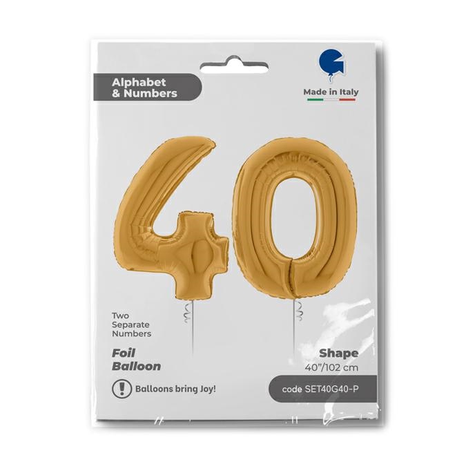 Set n. 40 Goud 102cm