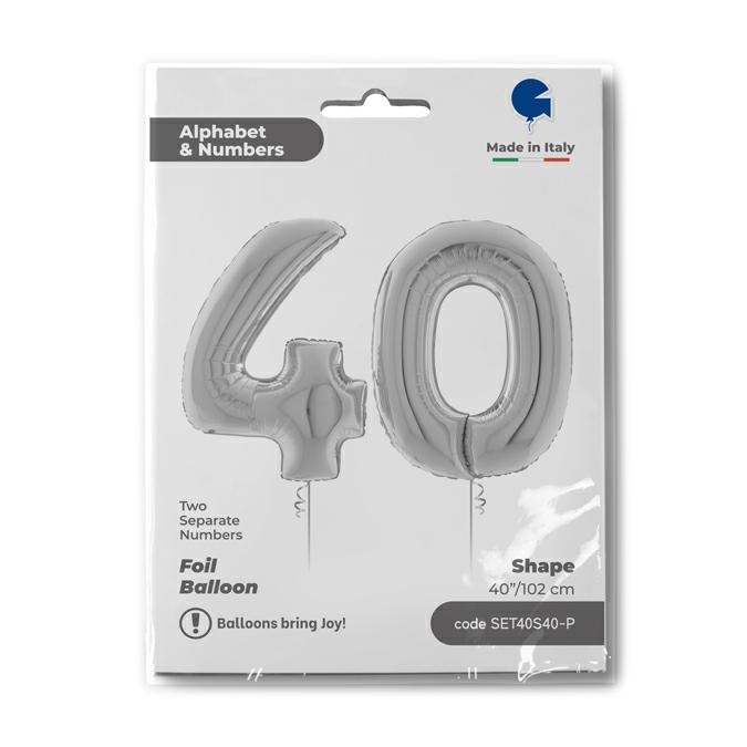 Set n. 40 Zilver 102cm