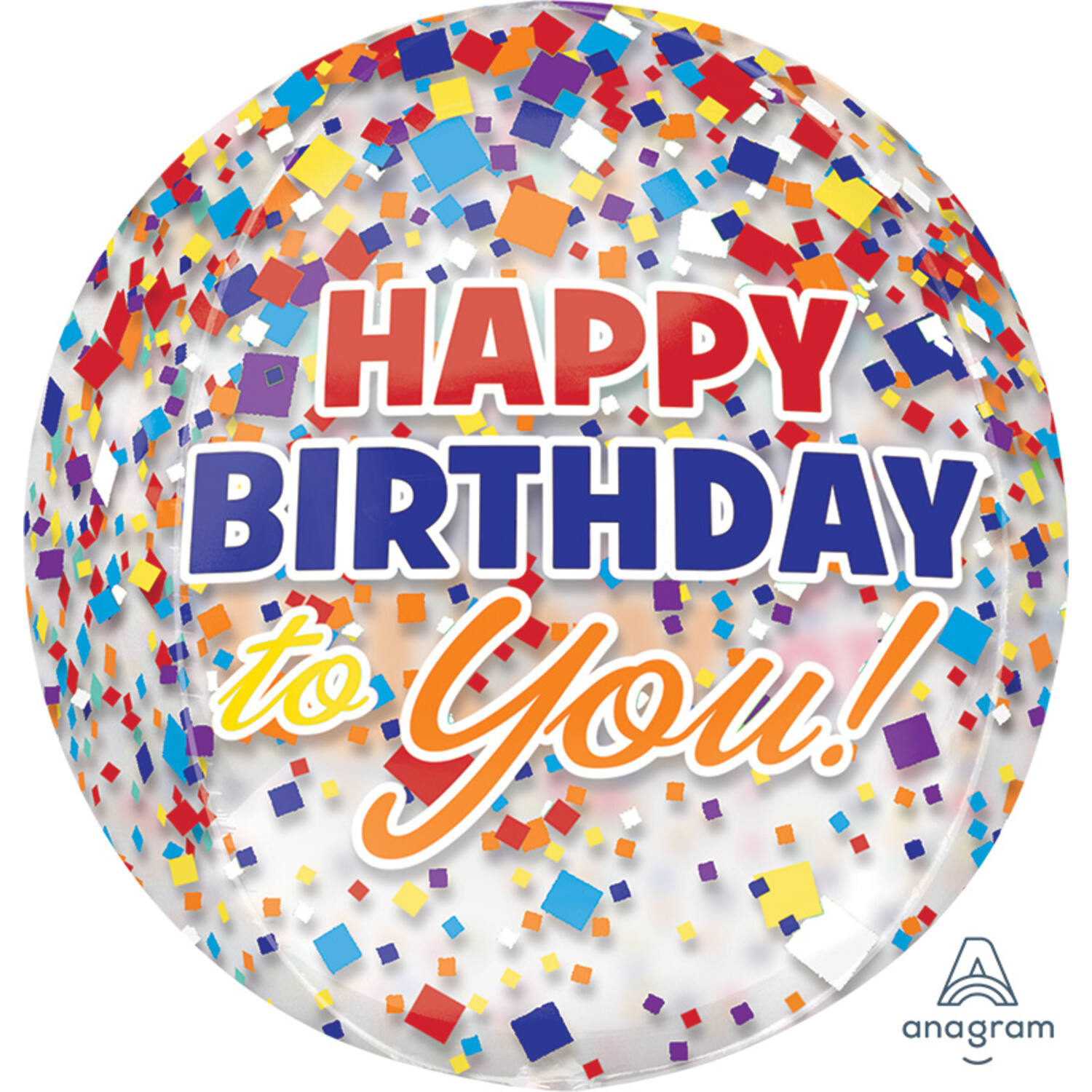 Orbz Happy Birthday Confetti 38x40c