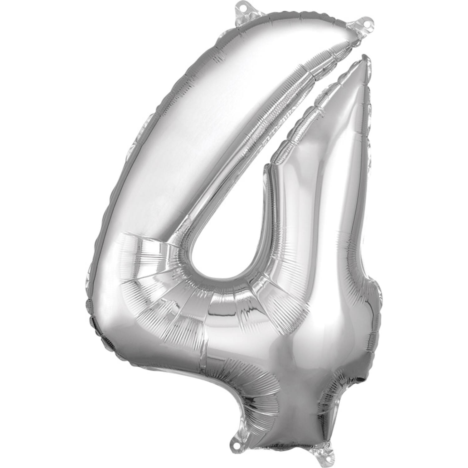 Cijfer 4 Zilver (66cm)