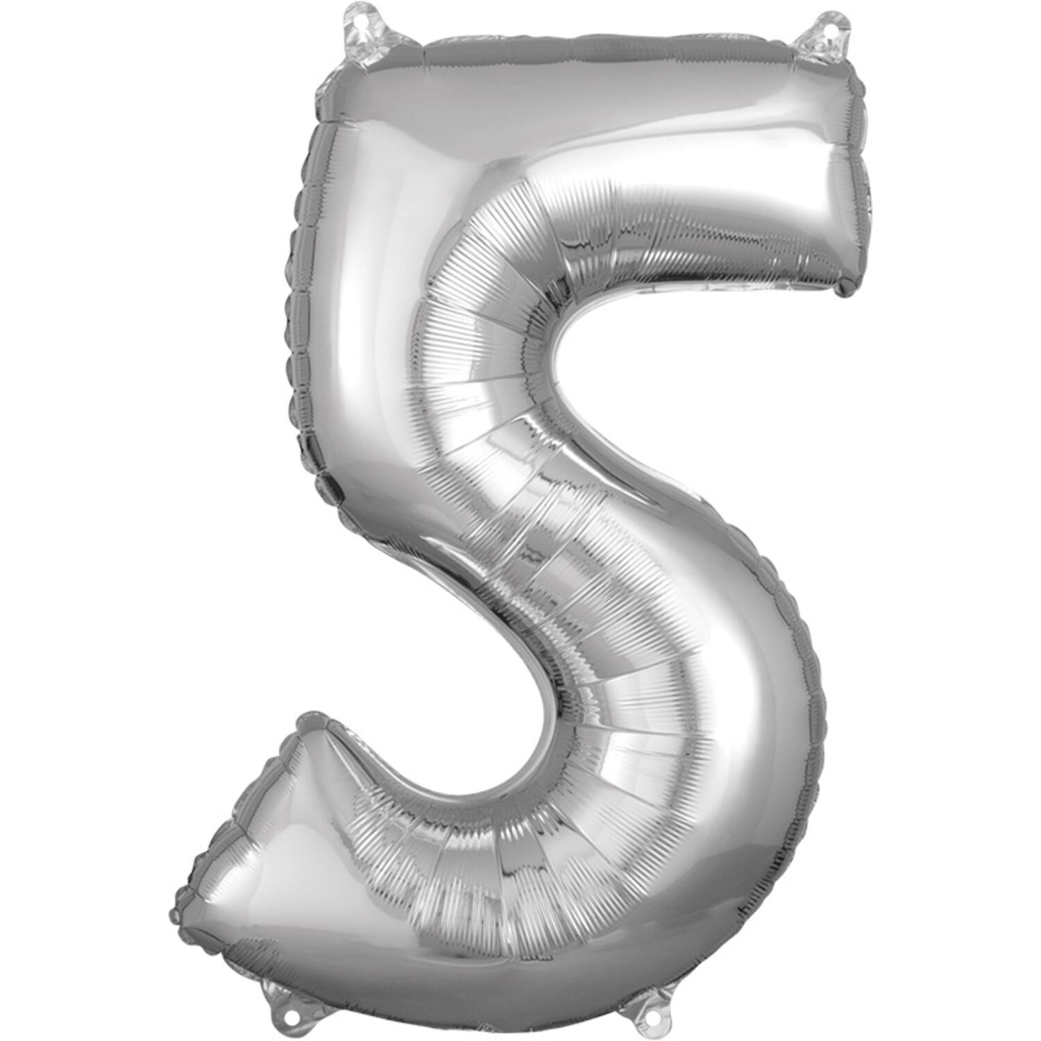 Cijfer 5 Zilver (66cm)