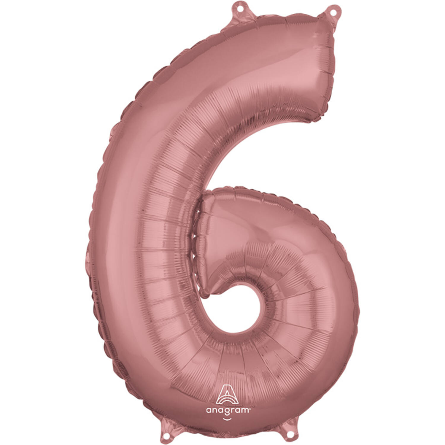 Cijfer 6 Rosé Goud 43x66c (66cm)