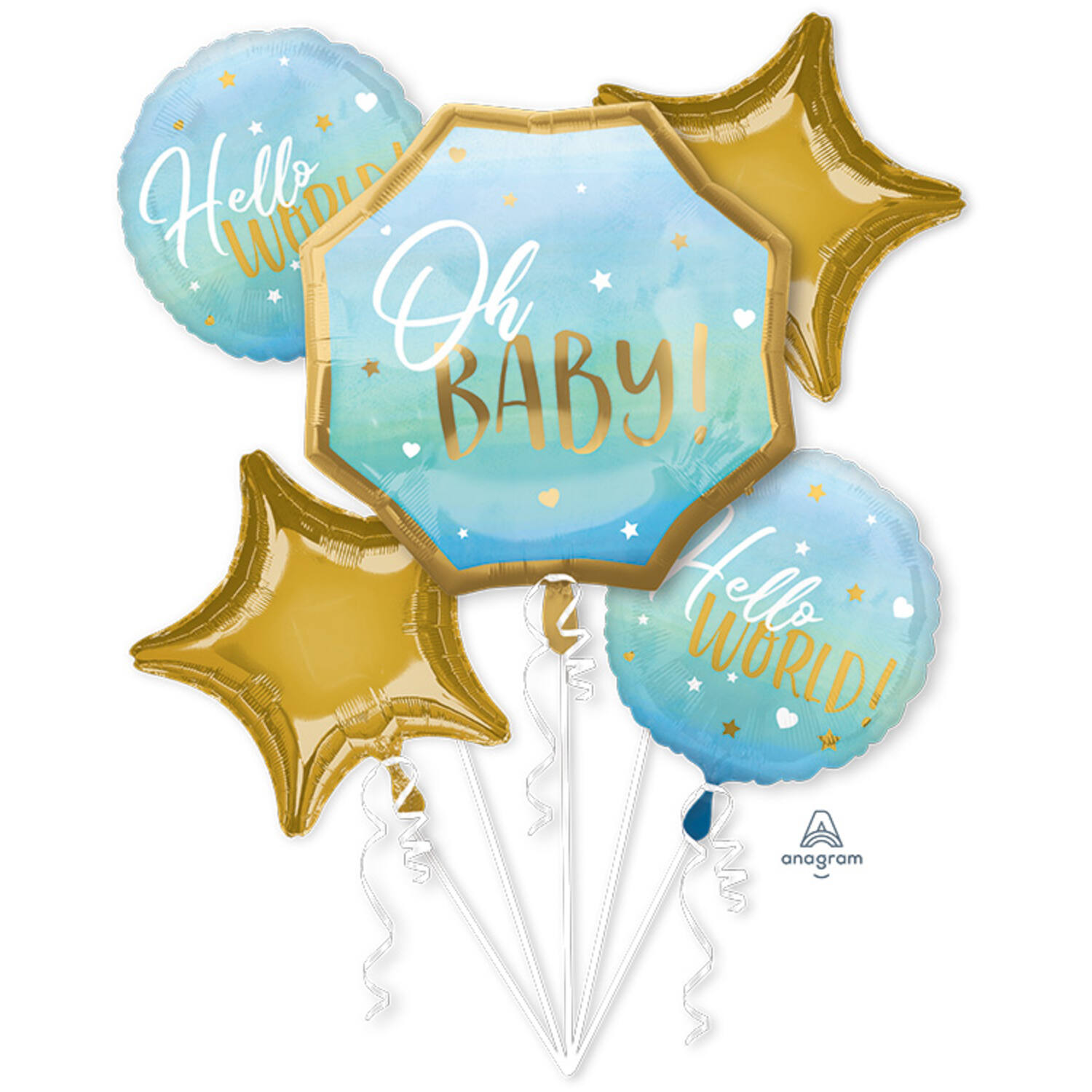 Bouquet Blauw Baby Boy