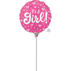 It's A Girl Hearts & Dots (23cm)