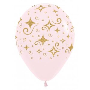 R12 - Golden Diamonds - Glitter Ink - Pastel matte pink - Sempertex (25)