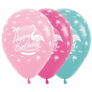 R12 - Happy Birthday - Flamingo - Sempertex (25)