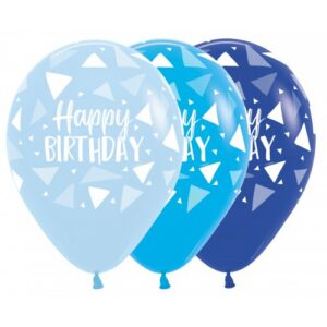 R12 - Happy Birthday - Triangles Blue - Sempertex (25)